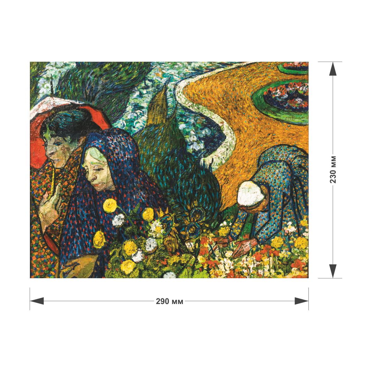 "Recuerdos del jardín en Etten" de Vincent Van Gogh